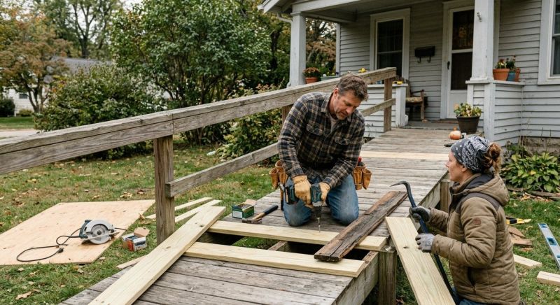 Wood Ramp Repair in Overland Park, KS