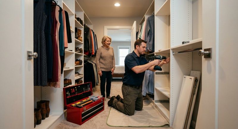 Coat Rack Installation in Conroe, TX