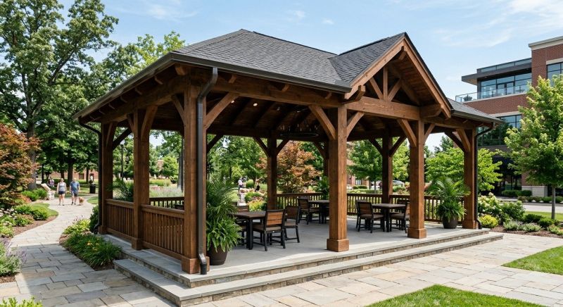 Commercial Gazebo Assembly in Conroe, TX