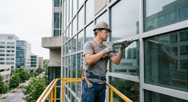 Commercial Window Caulking in Conroe, TX