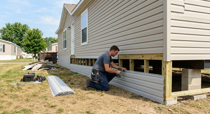Deck Skirting Installation in Conroe, TX