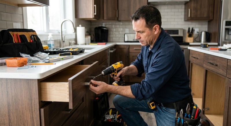 Drawer Hardware Installation in Conroe, TX